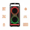 Portable speaker MANTA SPK0601B100, 100 W, Bluetooth, karaoke, wireless microphone, battery, equalizer, disco lighting