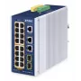 Managed Switch PLANET IP30 16-Port L2/L4 Gigabit Ethernet PoE