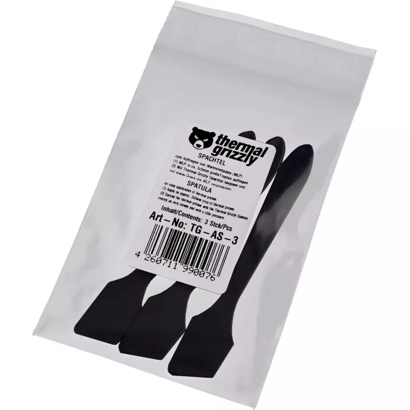 Spatula for thermal paste Thermal Grizzly — grey, applicator tool for compound spreading