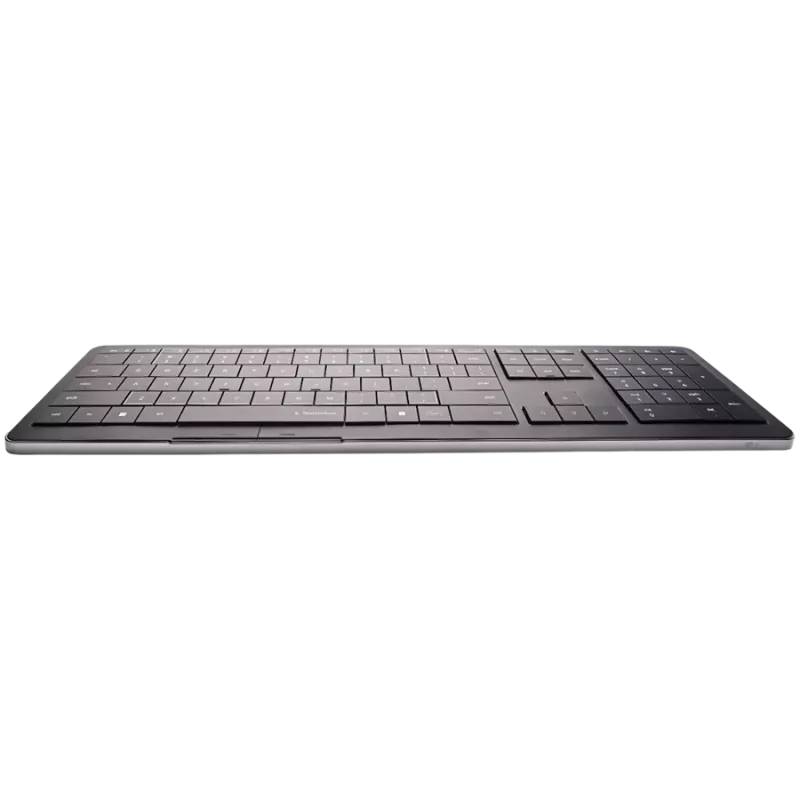 Wireless Keyboard CLEVETURA CLVX 1 Touch-On-Keys AI, ANSI US Windows Layout, Scissor Switches, Aluminum Chassis, Interactive RGB