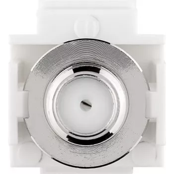 Goobay 79938 - Flat - White - F-Plug - Female - Female - Plastic (79938)