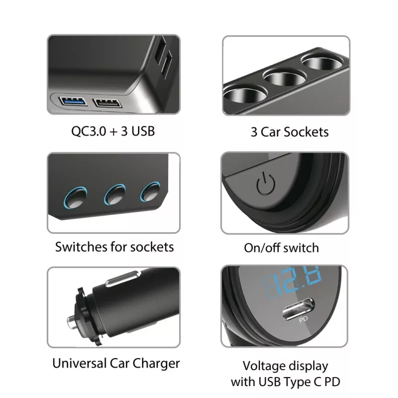 Car Charger Maclean MCE218 Mobile Device Charger