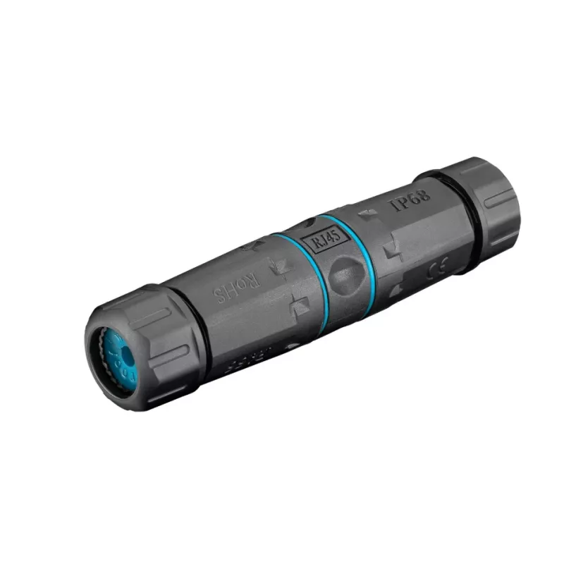 Goobay Outdoor (IP68) network cable connector, CAT 6A Unshielded, UTP - dustproof and waterproof, terminal strip for LSA mounting (tool-free) (44416)