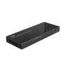 Lindy 4 Port HDMI 8K60 Splitter with Audio, HDMI, 4x HDMI, 3.5 mm, 7680 x 4320 pixels, Black, Metal