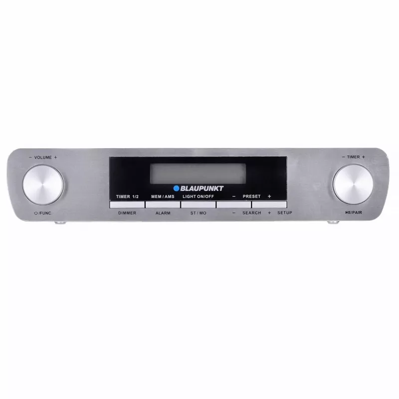 Kitchen radio BLAUPUNKT KR14BT with Bluetooth, FM, LED display, 2x0.8W, mains/battery, grey