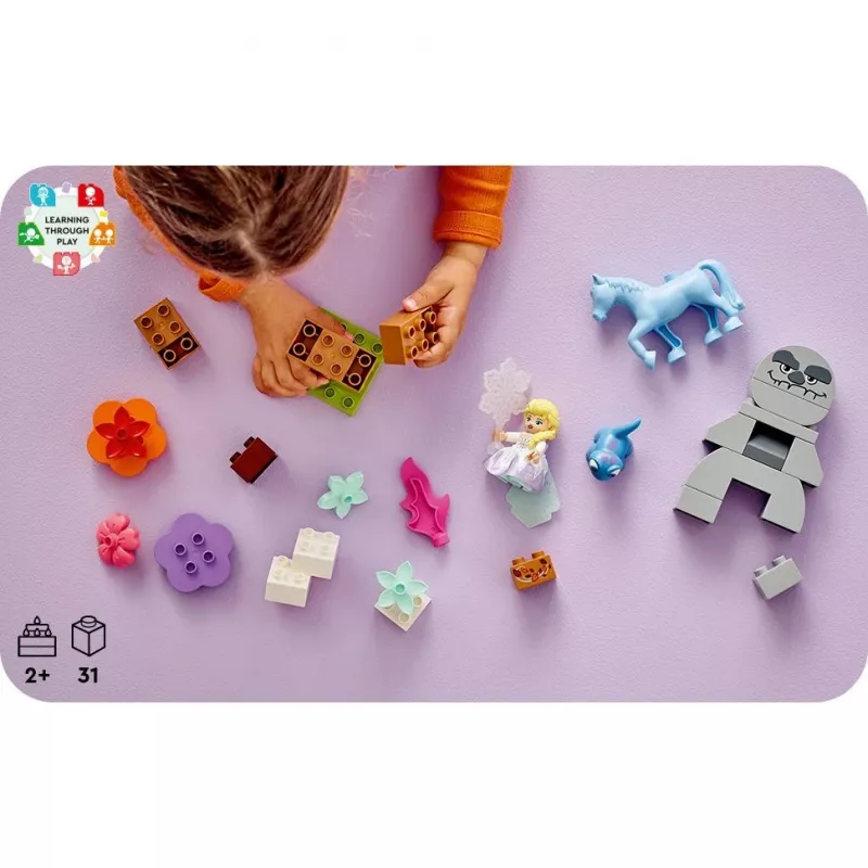 LEGO DUPLO playset 10418 — Disney Elsa and Bruni in the Enchanted Forest, 31 pieces, 2+ years