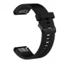 Silicone watch strap FIXED for Garmin QuickFit 20 mm, black