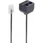 telephone cable ShiverPeaks BS71233 0.1 m Black