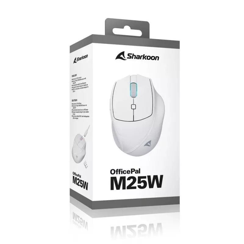 Sharkoon OfficePal M25W wireless office mouse, right-hand, 4000 DPI