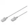 Patch cable DIGITUS CAT6 U-UTP Slim, 3 m, gray