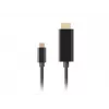 Lanberg USB-C to HDMI Cable, 0.5 m 4K/60Hz, Black | Lanberg | USB-C to HDMI Cable | CA-CMHD-10CU-0005-BK | 0.5 m