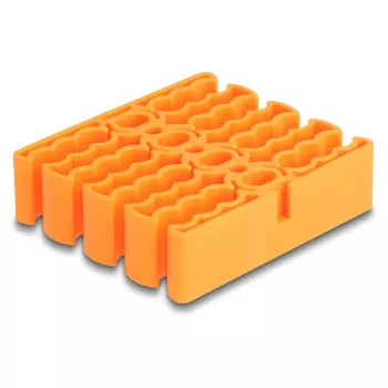 Cable holder DeLOCK 66255 orange 24 cable entries