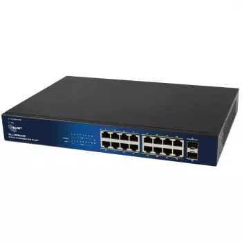 ALLNET 18-port Gigabit PoE Switch ALL-SG8018P — 16 PoE ports + 2 uplink, Gigabit Ethernet