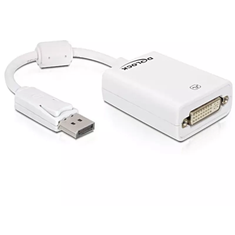 Video cable adapter DeLOCK 61765 DisplayPort to DVI-I 0.125 m