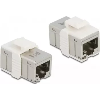 DeLOCK - Network Coupler - RJ-45 (W) to RJ-45 (W) - STP - CAT 6a - Keystone-Socket (86012)