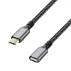 USB 3.2 Gen2 Type-C to USB-C/F, PD, 1m