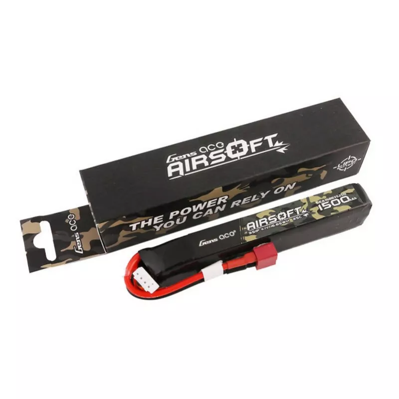 Lithium-Polymer (LiPo) Battery Gens Ace GEA15003S25D 1500mAh 3S 11.1V 25C
