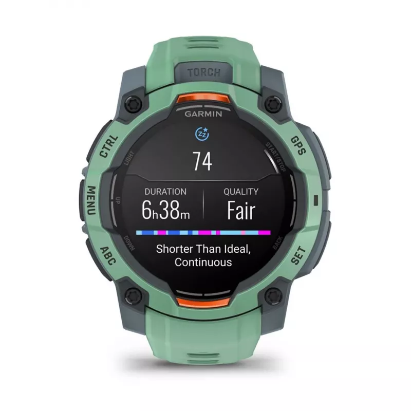 Garmin Instinct 3 AMOLED 3.05 cm (1.2) 45 mm Digital 390 x 390 pixels Touchscreen Green GPS (satellite)