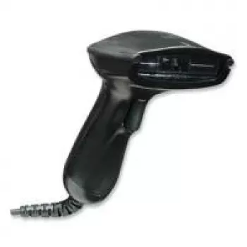 Manhattan Long Range CCD Handheld Barcode Scanner, USB, 500mm Scan Depth, Cable 1.5m, Max Ambient Light 30,000 lux (sunlight), Black, Three Year Warranty
