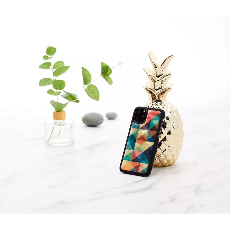 Smartphone case iKins for iPhone 11 Pro — mosaic black protective cover