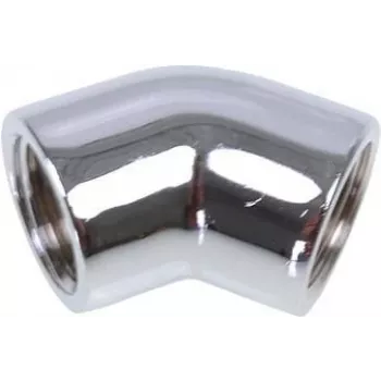 Alphacool HF L-connector 45° G1/4 IG to G1/4 IG - Chrome EOL (17190)