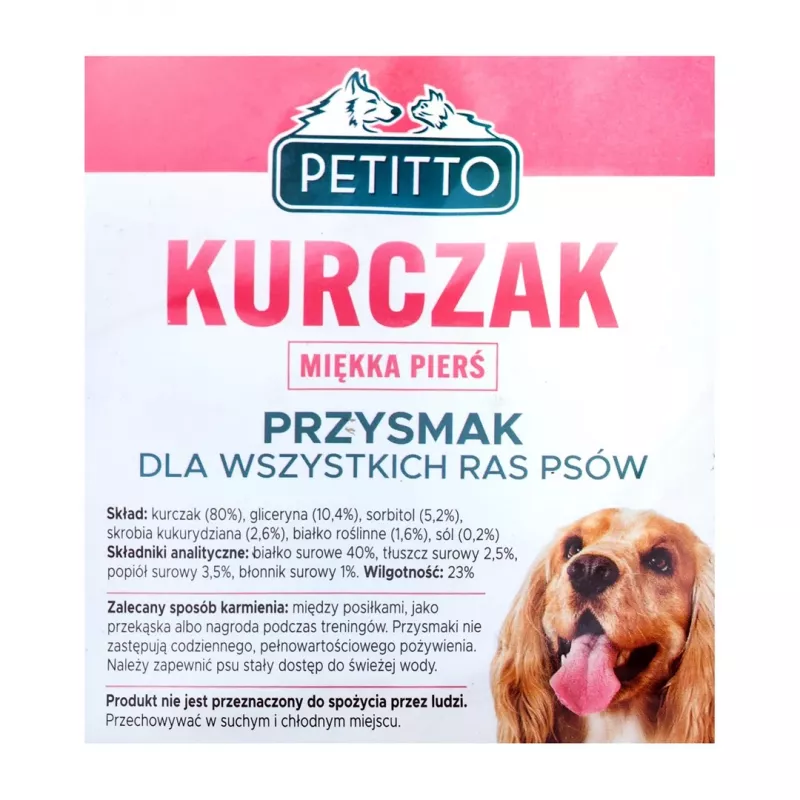 PETITTO Soft chicken breasts - dog treat - 500 g