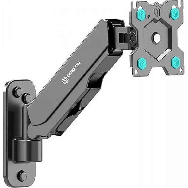 TV wall mount ONKRON G120-B for 13–34 inch TVs, black, tilt and swivel support