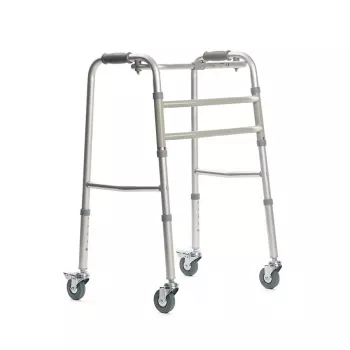 Walking frame VITEA CARE PPC013VC — 4-wheel aluminium rollator, adjustable height 81.5–91.5 cm, 8 cm wheels, width 550 mm, max user 110 kg