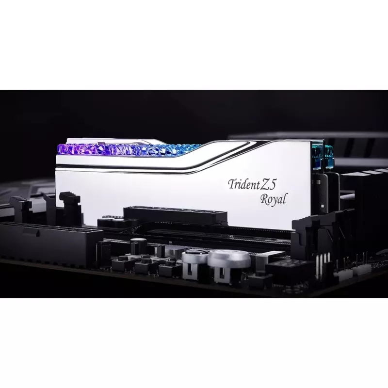 DIMM 48 GB DDR5-8200 (2x 24 GB) Dual-Kit, Memory Silver, F5-8200J4052F24GX2-TR5S, Trident Z5 Royal, INTEL XMP