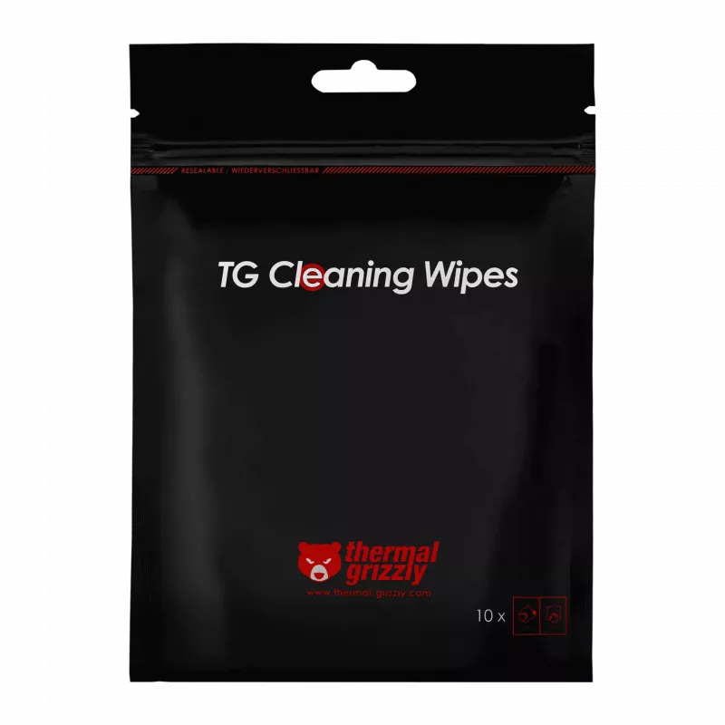 Thermal Grizzly TG-CW-10 Thermal Paste Cleaning Wipes, 10 pcs