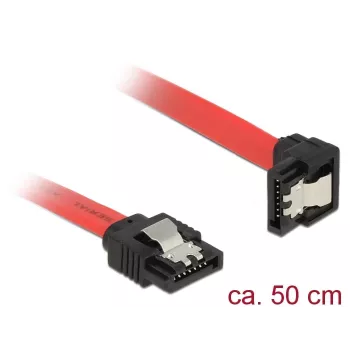 SATA cable DeLOCK 83979 0.5 m SATA 7-pin Black Red