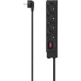 Hama 00223166 power extension 1.5 m 4 AC outlet(s) Indoor Black
