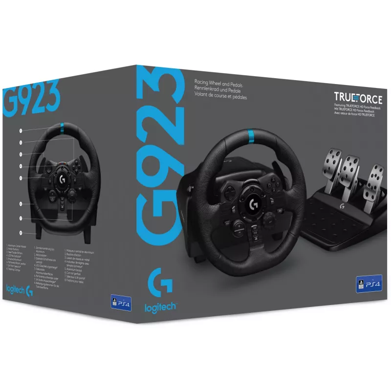 Logitech G G923 SE Black USB 2.0 Steering Wheel + pedals + Joystick PC, PlayStation 4, PlayStation 5 (991-000531)