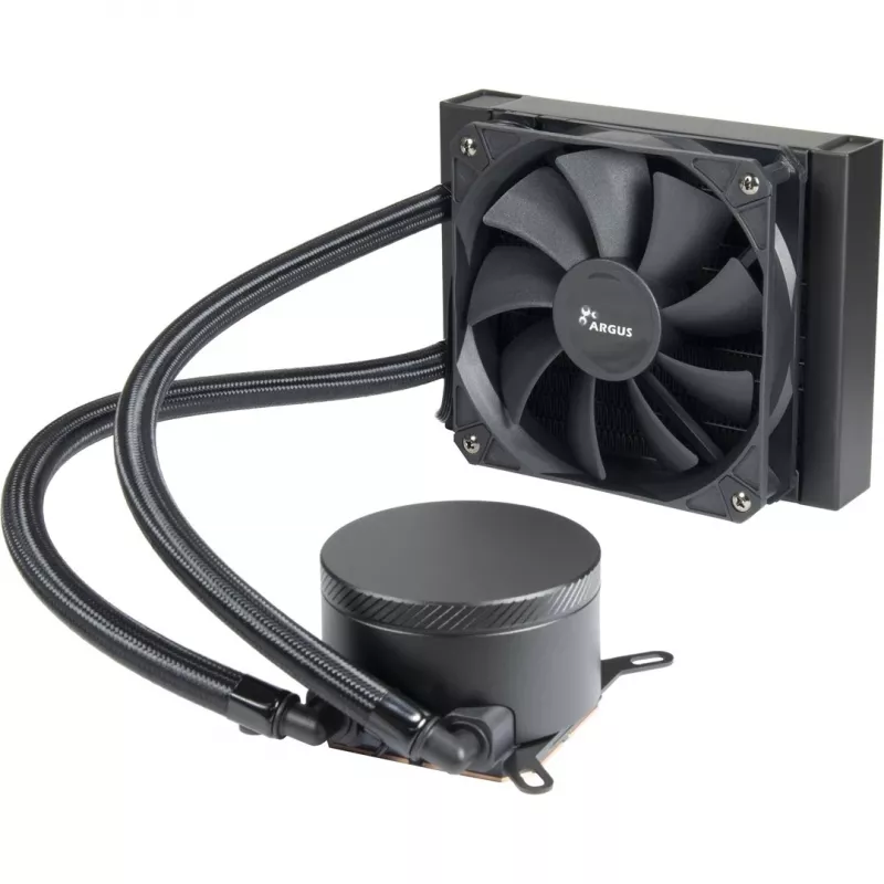 All-in-one liquid cooler INTER-TECH Argus Iceman B-120, 120 mm fan, hydraulic bearing, black