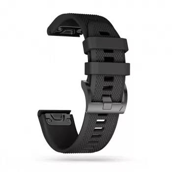 Watch strap Tech-Protect for Garmin Fenix series — compatible with Fenix 3, 5X, 3HR, 5X Plus, 6X, 6X Pro, 7X — Black