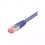 Tecline - Patch-Cable - RJ-45 (M) to RJ-45 (M) - 1.5 m - SFTP, PiMF - CAT 6 - Halogen-Free, Snagless - Violet (715015V)