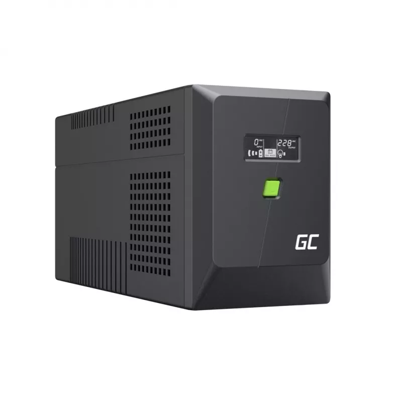 Uninterruptible Power Supply Green Cell UPSLP1400 2 kVA 1400 W 4 AC outlets, 2×12 V 9 Ah batteries