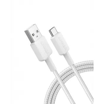USB cable Anker 322 1.8 m USB A USB C White