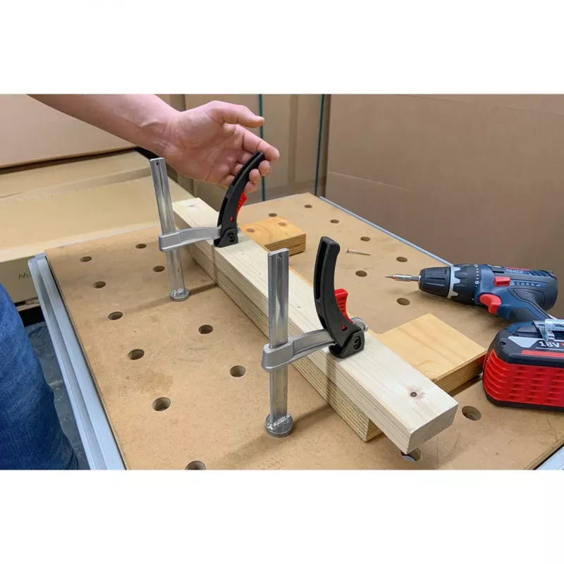 BESSEY clamping element TW20-15-8-KLI, for multifunctional tables, clamp (silver)