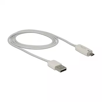 USB Cable DeLOCK 1m USB 2.0 USB A Micro-USB B White
