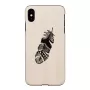 Smartphone case man and wood for iPhone XS Max Indian Black