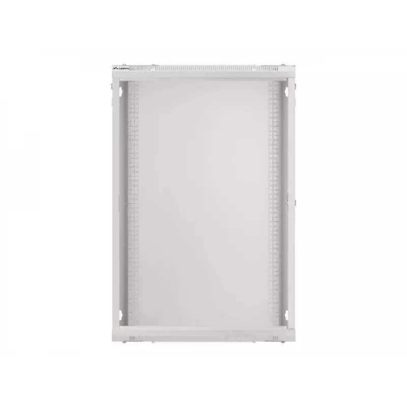 Lanberg WF01-6418-10S Wall-Mounted 19 inch 18U Rack Cabinet 600x450mm Grey (Glass Door)