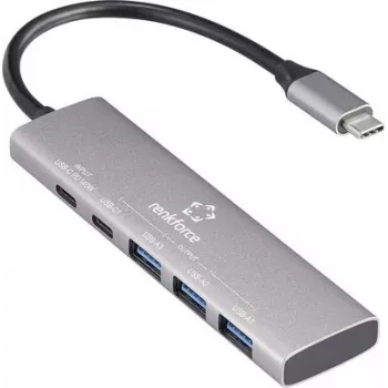 Renkforce RF-USBH-300 5 Port USB 3.2 Gen 1-Hub 3.0 Grey (RF-6676604)