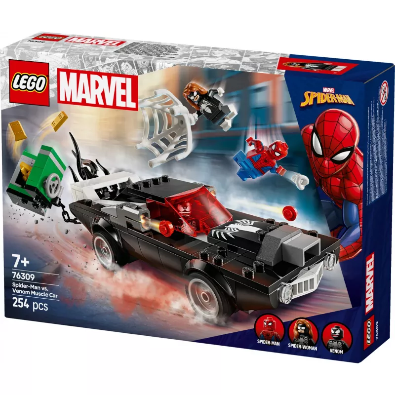 Building set LEGO Marvel Super Heroes Spider-Man vs. Venom Muscle Car 76309 — 254 pieces, 3 minifigures, age 7+