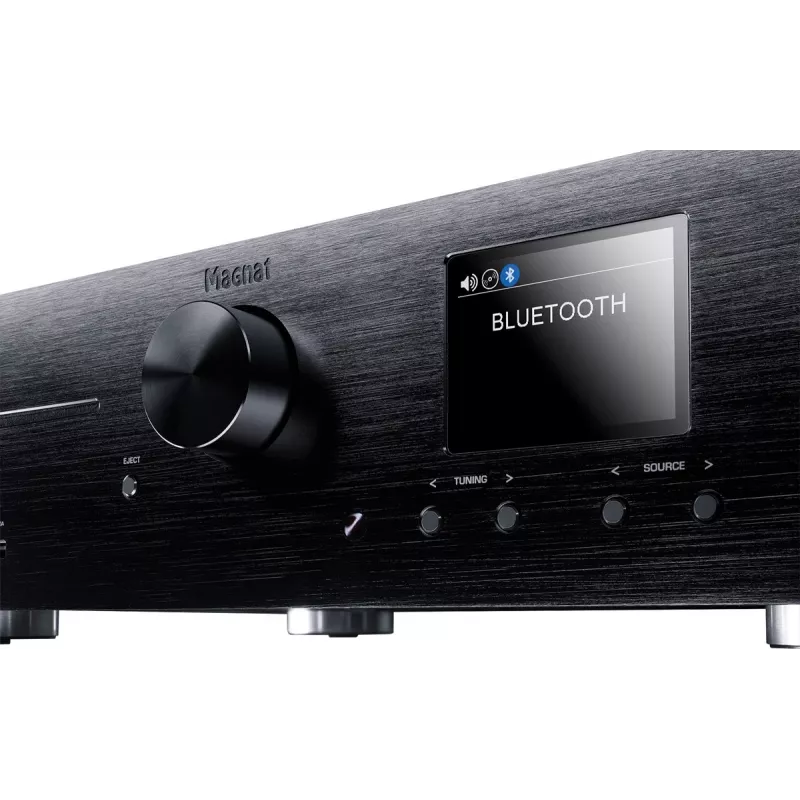 Stereo receiver Magnat MC 400 — 2.0 channels, 40 W per channel, CD player, Wi‑Fi, Bluetooth, DAB/FM, Ethernet (black)