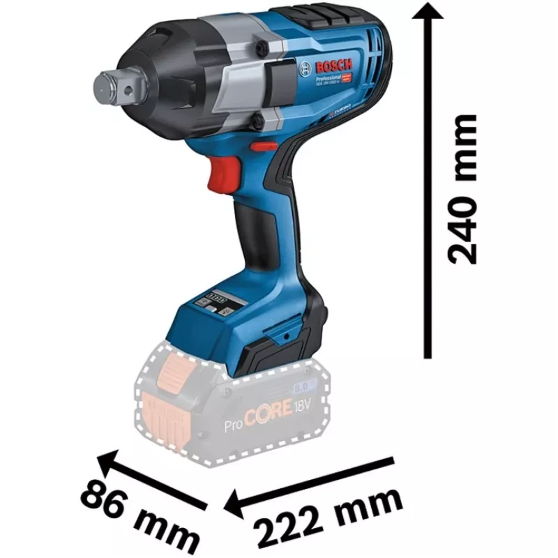Bosch GDS 18V-1050 H Professional 1750 RPM Black, Blue