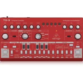 Analog synthesizer Behringer TD-3-RD Red 9V DC