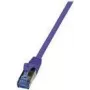 Logilink PrimeLine - Patch-Cable - RJ-45 (M) to RJ-45 (M) - 2 m - SFTP, PiMF - CAT 6a - Halogen-Free, Moulded, Snagless - Violet (CQ305VS)