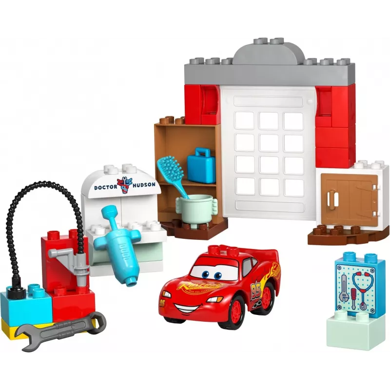 Construction toy LEGO DUPLO 10456 Disney McQueen's Visit to Doc's Workshop — 35 pieces, for ages 2+, large bricks