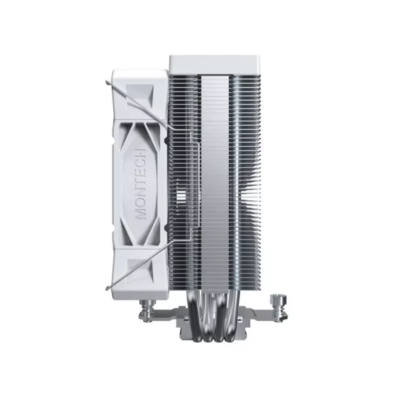 CPU air cooler Montech NX400, 120 mm fans, White, dimensions 156×74×120 mm, TDP 270 W